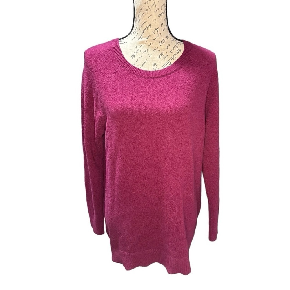 LOFT Deep Red Sweater Size Large